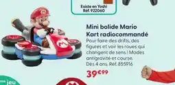 JouéClub Mini bolide Mario Kart radiocommandé offre