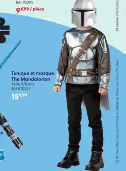 JouéClub Tunique et masque The Mandalorian offre