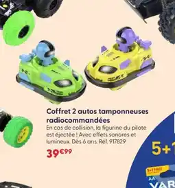 JouéClub Coffret 2 autos tamponneuses radiocommandées offre