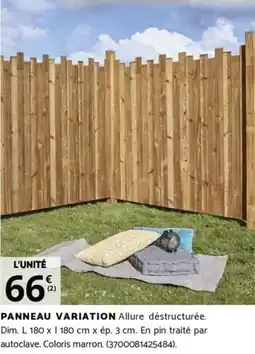 Bricomarché PANNEAU VARIATION offre