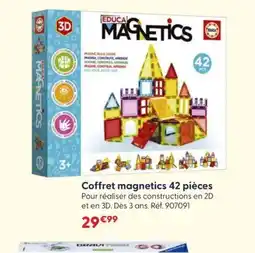 JouéClub Coffret magnetics 42 pièces offre