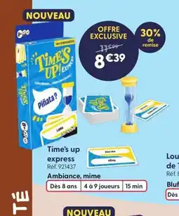 JouéClub Time's up express offre