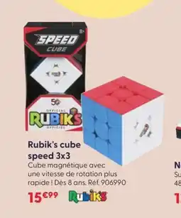 JouéClub Rubik's cube speed 3x3 offre