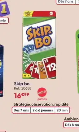 JouéClub Skip bo offre