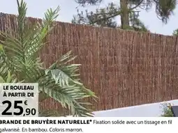 Bricomarché BRANDE DE BRUYÈRE NATURELLE offre