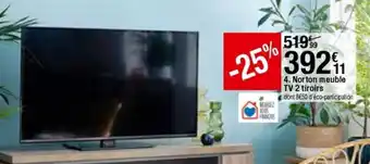 BUT Norton meuble tv 2 tiroirs offre