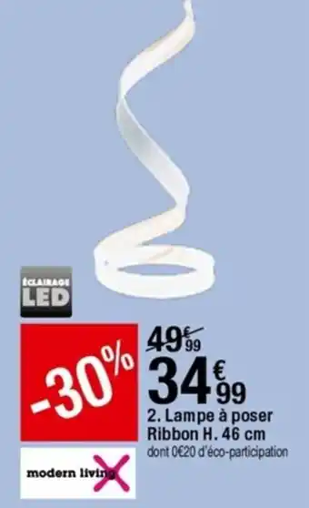 BUT Lampe à poser ribbon offre