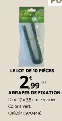 Bricomarché AGRAFES DE FIXATION offre