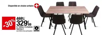 BUT Table+ 6 chaises savina 2 offre