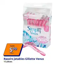 Action Rasoirs jetables Gillette Venus offre