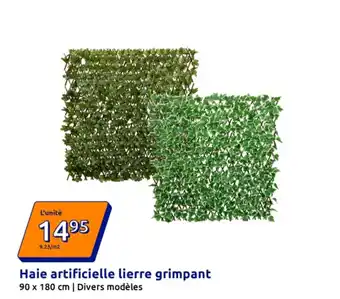 Haie artificielle lierre grimpant