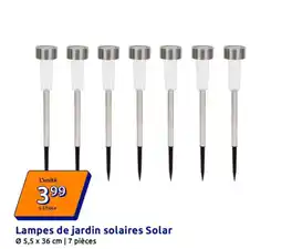 Action Lampes de jardin solaires Solar offre