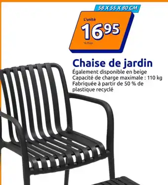 Action Chaise de jardin offre