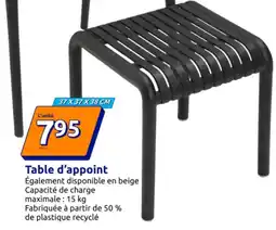 Action Table d'appoint offre
