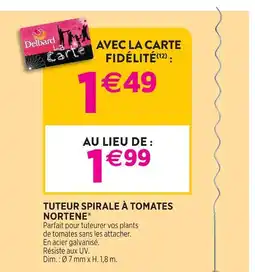 Delbard Nortene tuteur spirale à tomates nortene offre