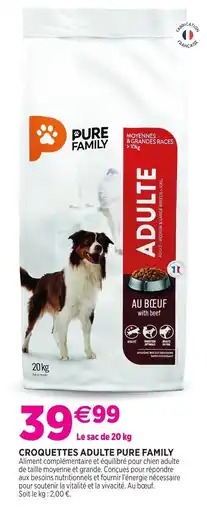 Delbard Pure family croquettes adulte pure family offre