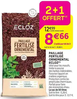 Delbard Ecloz paillage fertilisé ornamental ecloz offre