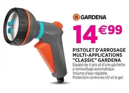 Delbard Gardena pistolet d'arrosage multi-applications 'classic' gardena offre