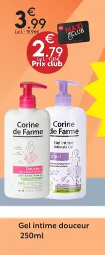 Maxi Bazar Corine de farme gel intime douceur offre