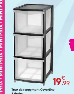 Maxi Bazar Coverline tour de rangement 3 tiroirs offre