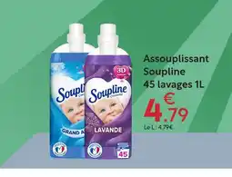 Maxi Bazar Soupline assouplissant 45 lavages 1 l offre