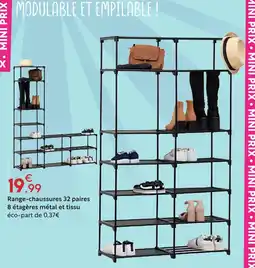 Maxi Bazar Range-chaussures 32 paires offre