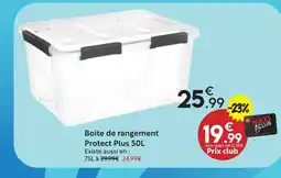 Maxi Bazar Boite de rangement protect plus 50l offre