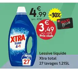 Maxi Bazar Xtra lessive liquide total offre
