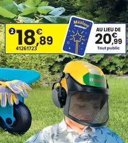 JouéClub Bosch casque de forestier avec visière offre