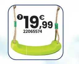 JouéClub Siège de balançoire vert plastique pour portique 1,90 - 2,50 m offre