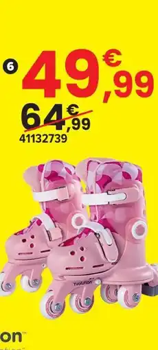 JouéClub Yvolution twista skates roses 29-34 offre