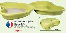 La Grande Récré Smoby life bac à sable papillon offre