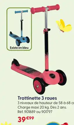 La Grande Récré Trottinette 3 roues rose offre