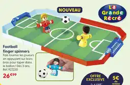 La Grande Récré Football finger spinners offre