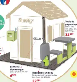 La Grande Récré Smoby sonnette électronique offre