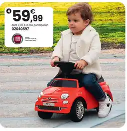 JouéClub Fiat fiat 500 porteur rouge offre