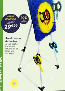 La Grande Récré Jeu du lancer de haches offre