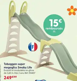 La Grande Récré Smoby life toboggan super megagliss offre