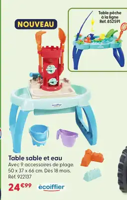 La Grande Récré Écoiffier table sable et eau offre