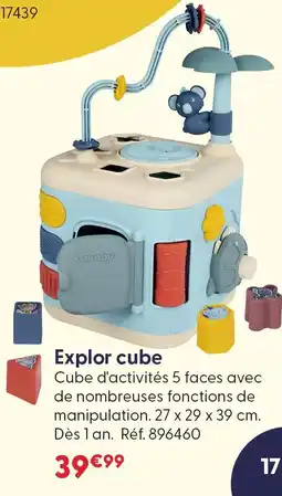La Grande Récré Smoby explor cube offre