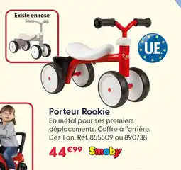 La Grande Récré Smoby porteur rookie offre