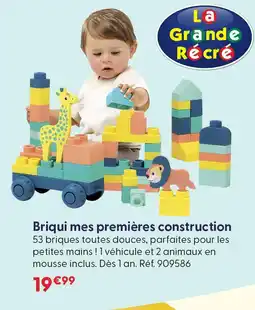 La Grande Récré La grande récré briqui mes premières constructions offre