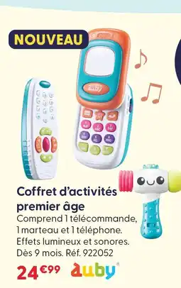 La Grande Récré Auby coffret d’activités premier âge offre