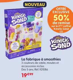 La Grande Récré Kinetic sand la fabrique à smoothies offre