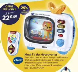 La Grande Récré Vtech magi tv des découvertes offre