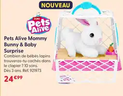 La Grande Récré Zuru pets alive mommy bunny & baby surprise offre