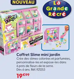 La Grande Récré Coffret slime mini jardin offre