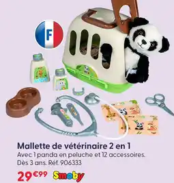 La Grande Récré Smoby mallette de vétérinaire 2 en 1 offre