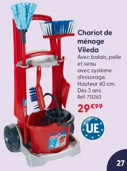 La Grande Récré Vileda chariot de ménage offre