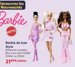 La Grande Récré Mattel barbie de luxe style offre